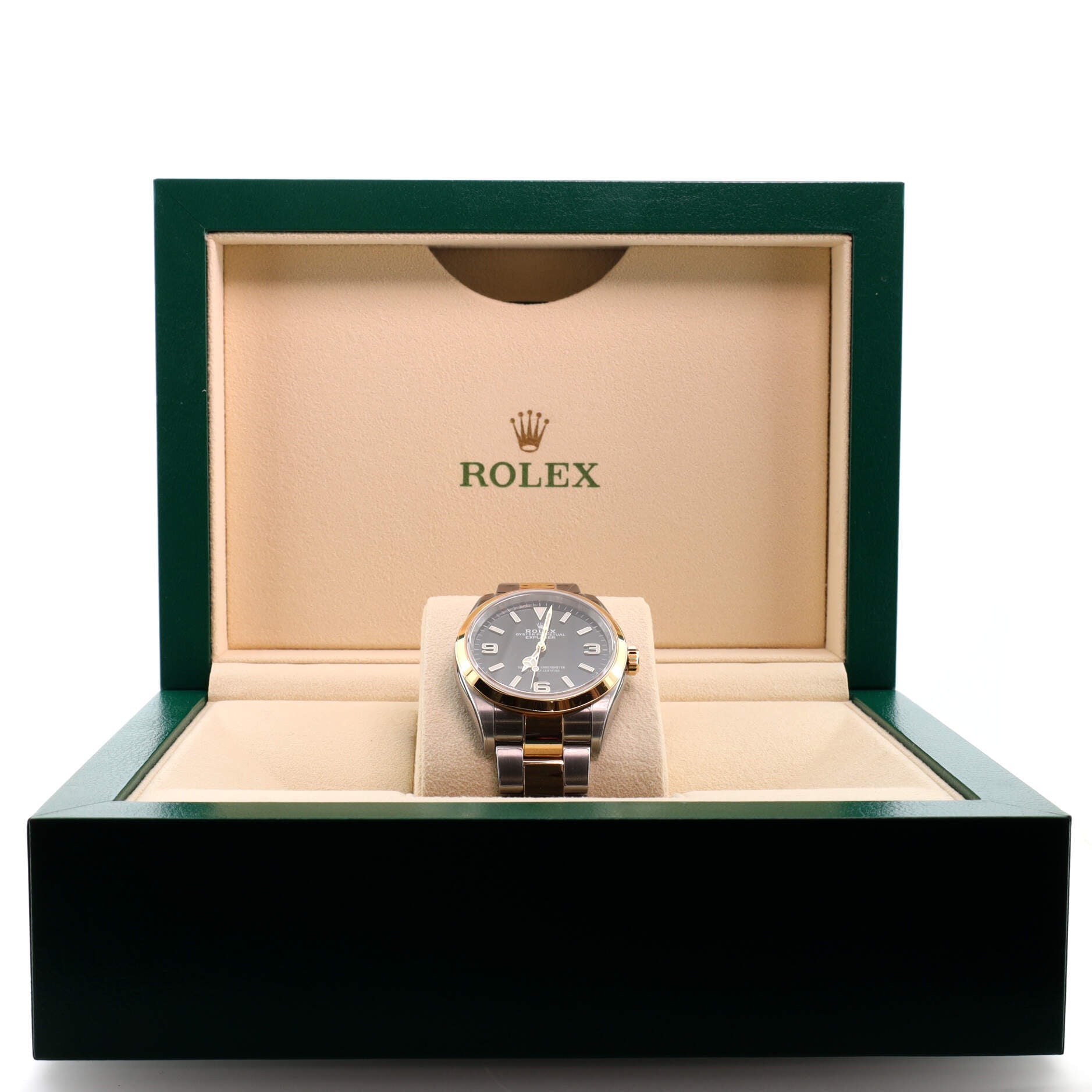 Oyster Perpetual Explorer Automatic Watch Stainless Steel and Yellow Gold 36