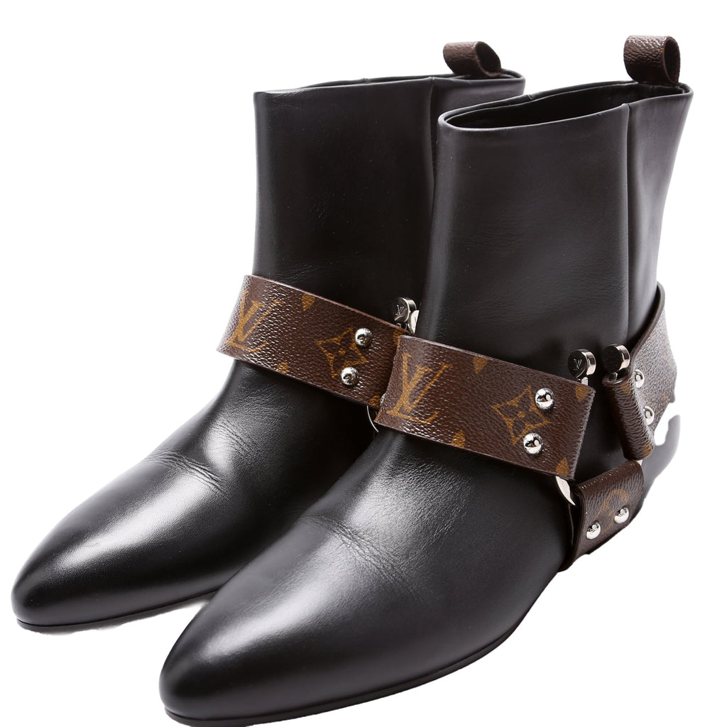 Biker Monogram Boots Size 40