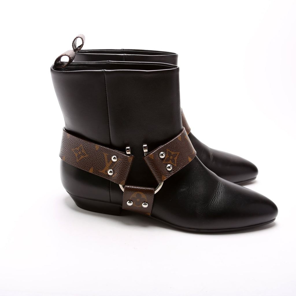 Biker Monogram Boots Size 40