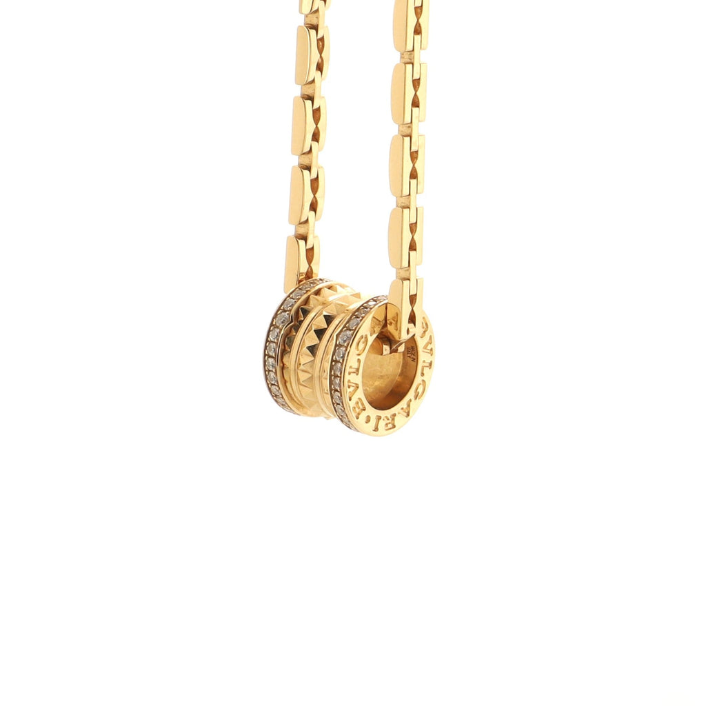 B.Zero 1 Rock Necklace 18K Yellow Gold with Diamonds