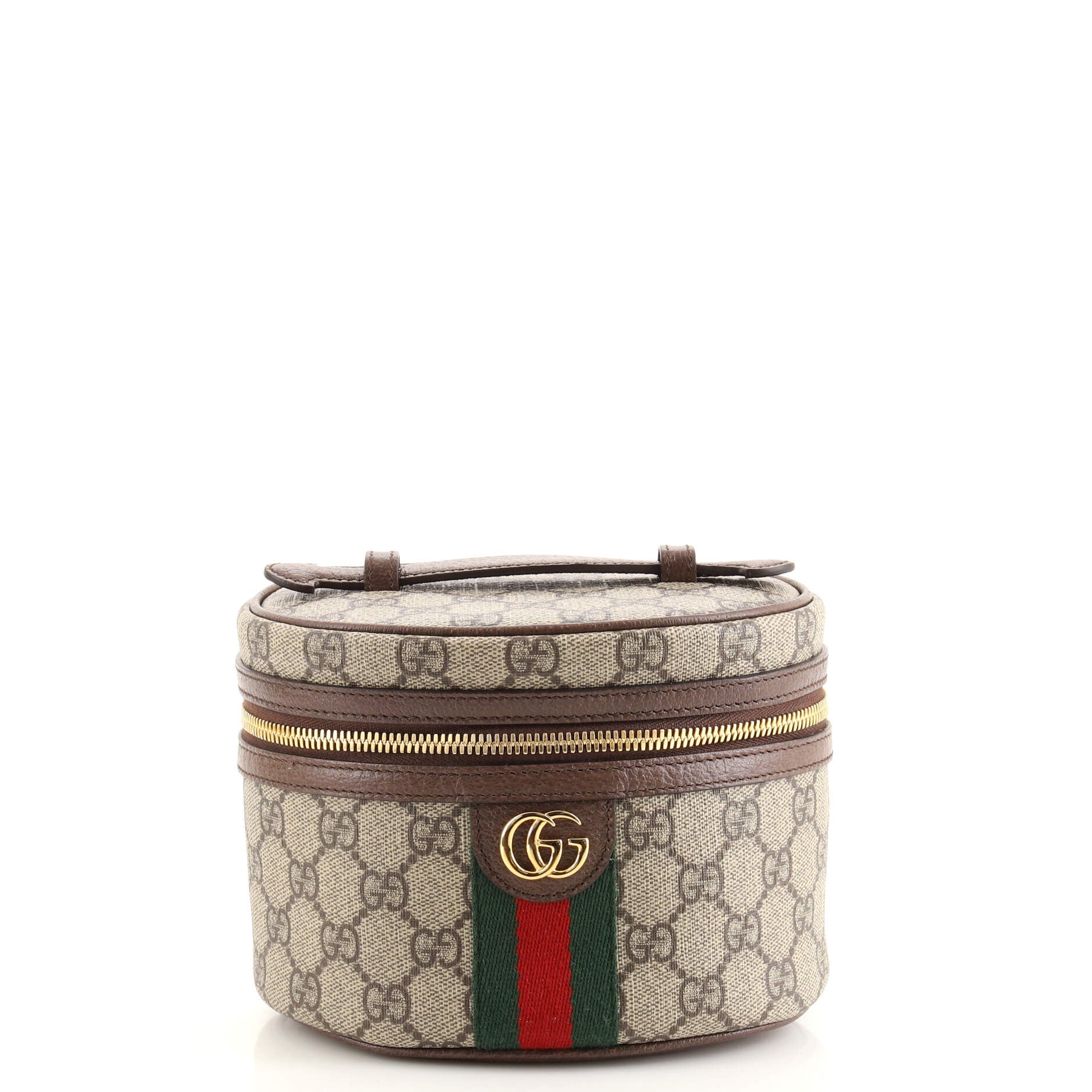 Ophidia Top Handle Cosmetic Case GG Coated Canvas Mini