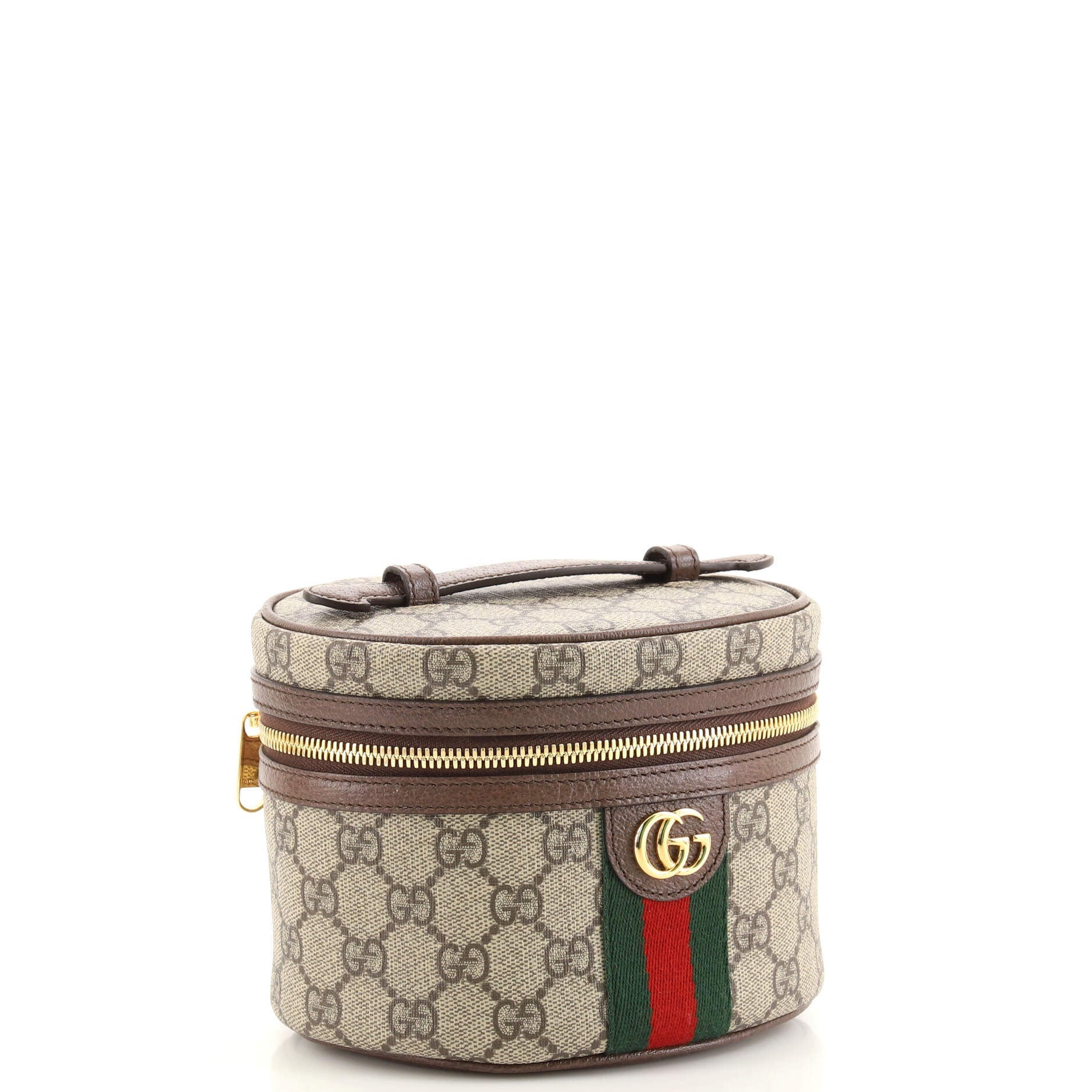 Ophidia Top Handle Cosmetic Case GG Coated Canvas Mini