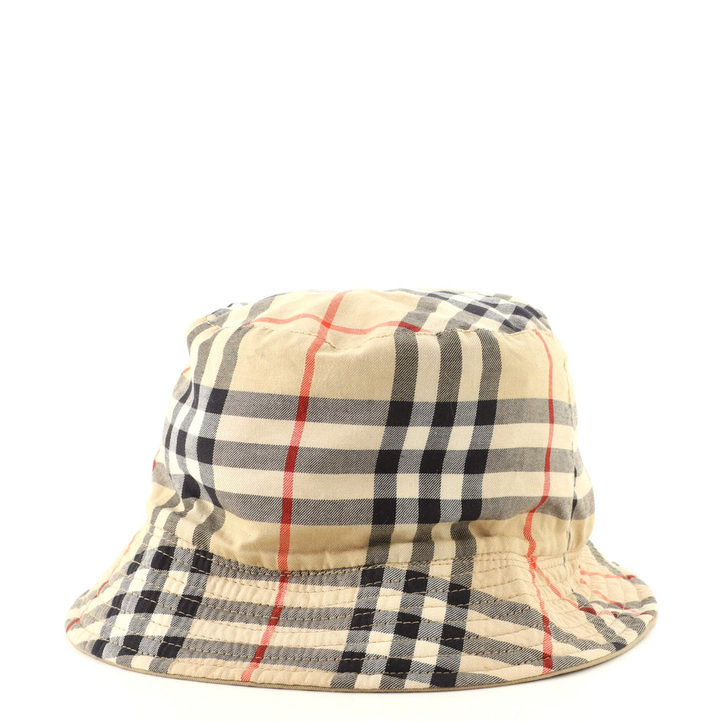 Bucket Hat Vintage Check Canvas