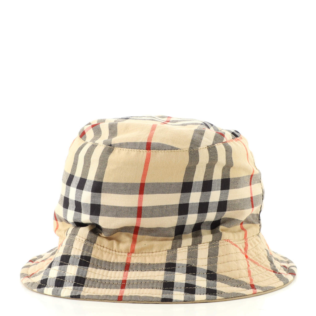 Bucket Hat Vintage Check Canvas