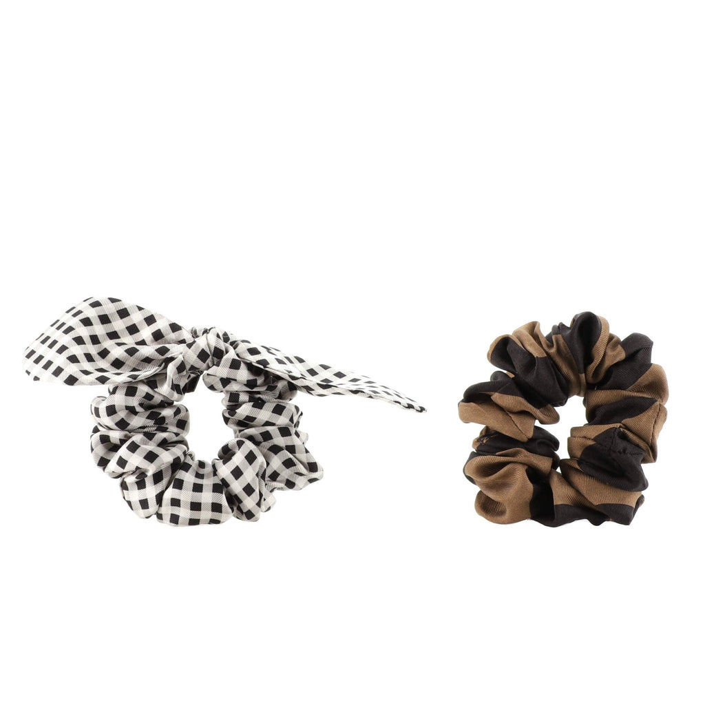 Logo Scrunchie Set Printed Silk