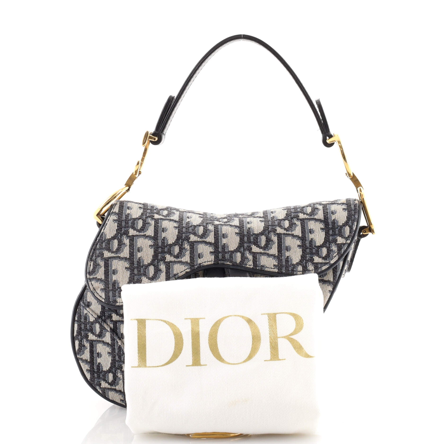 Saddle Handbag Oblique Canvas Mini