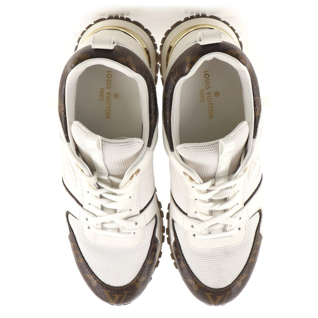 Women's Run Away Sneakers Mesh with Monogram Canvas and Leather