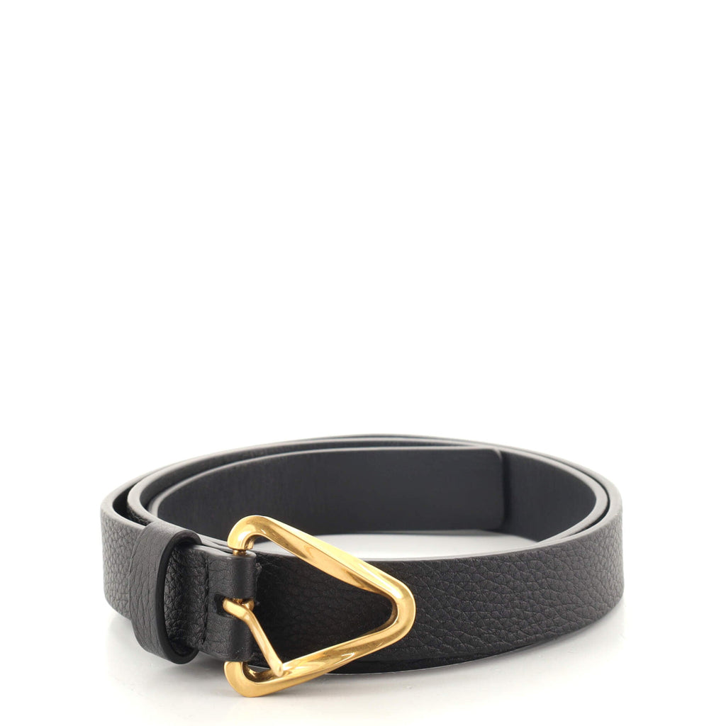 Triangle Buckle Belt Leather Thin 70
