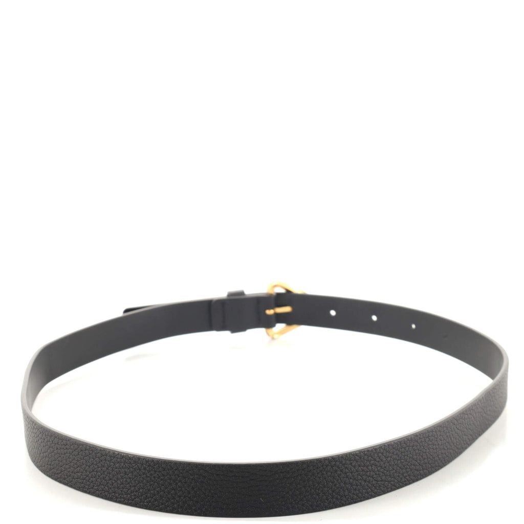 Triangle Buckle Belt Leather Thin 70