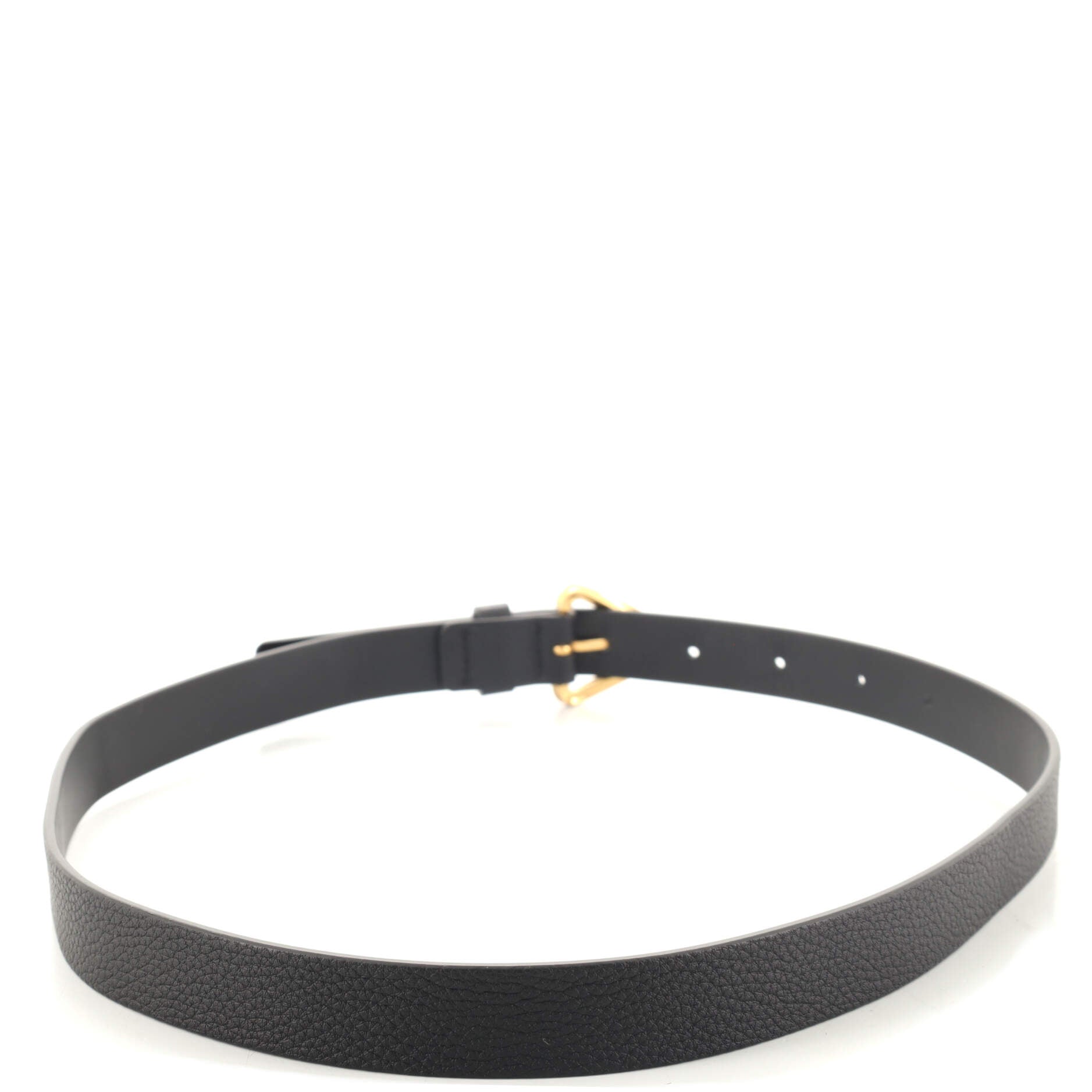 Triangle Buckle Belt Leather Thin 70