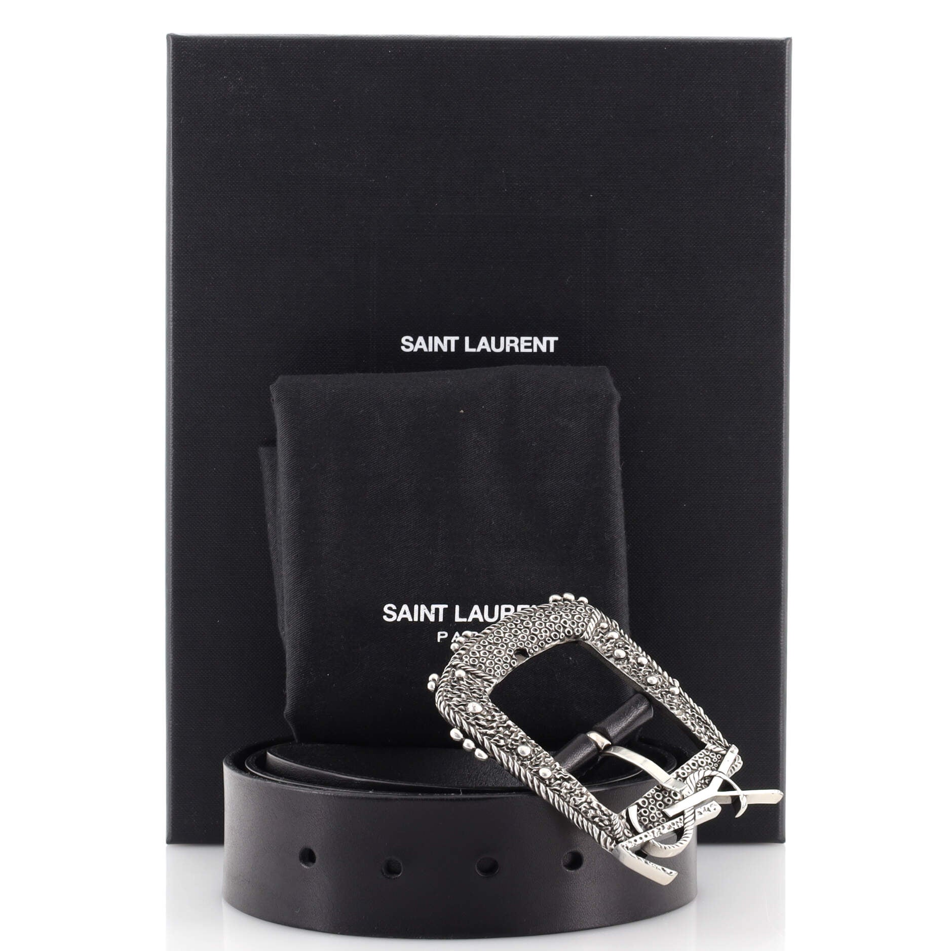 Cheyenne Belt Leather and Metal Wide 110