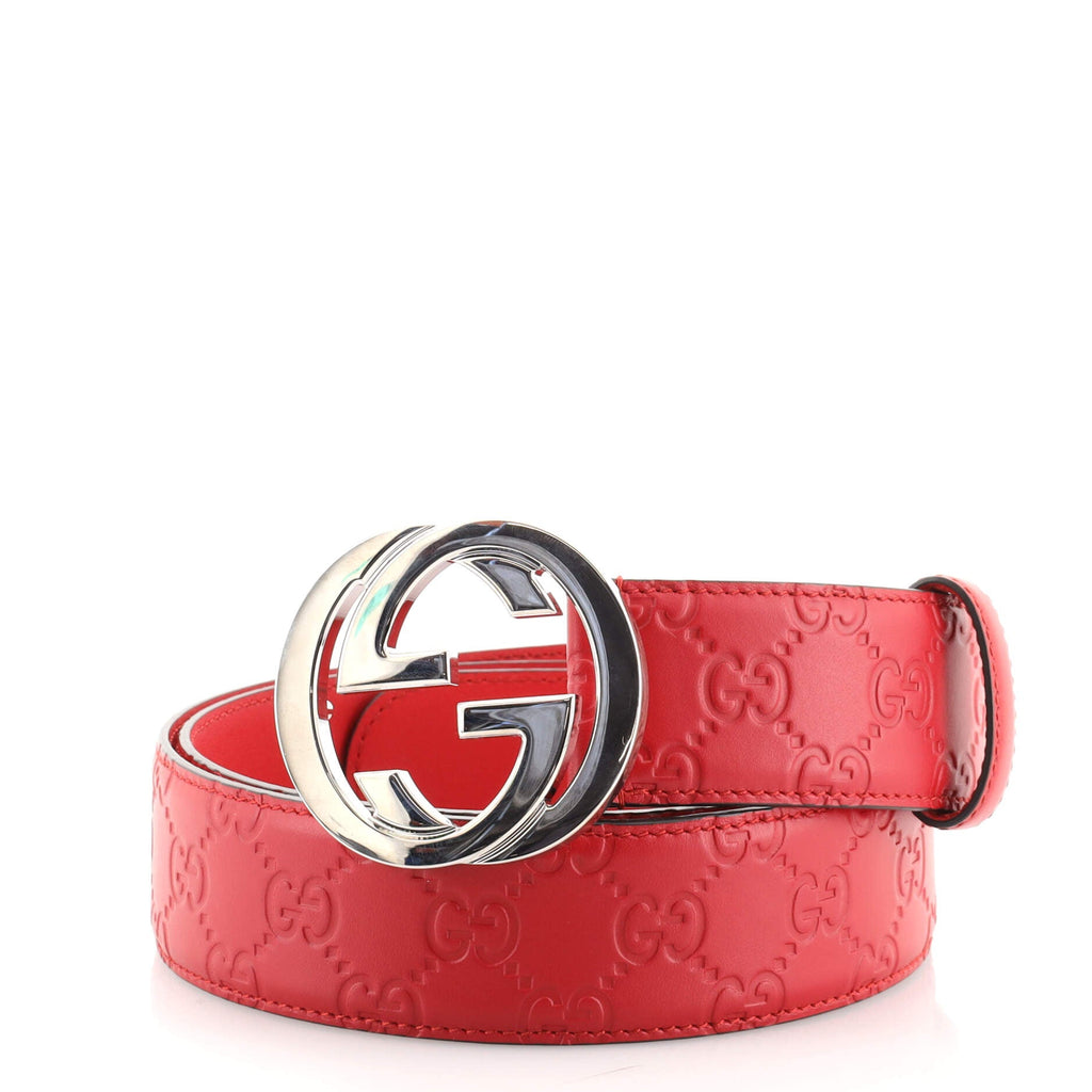 Interlocking G Belt Guccissima Leather Wide 105