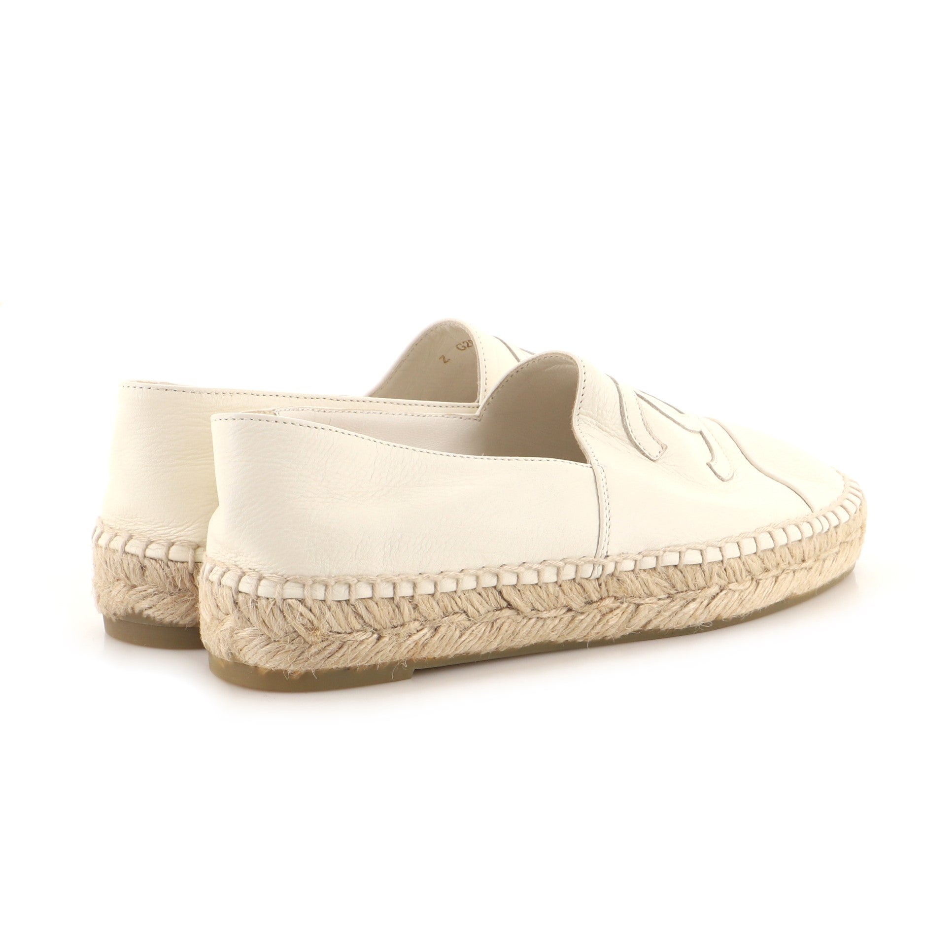 Women's CC Cap Toe Espadrilles Leather