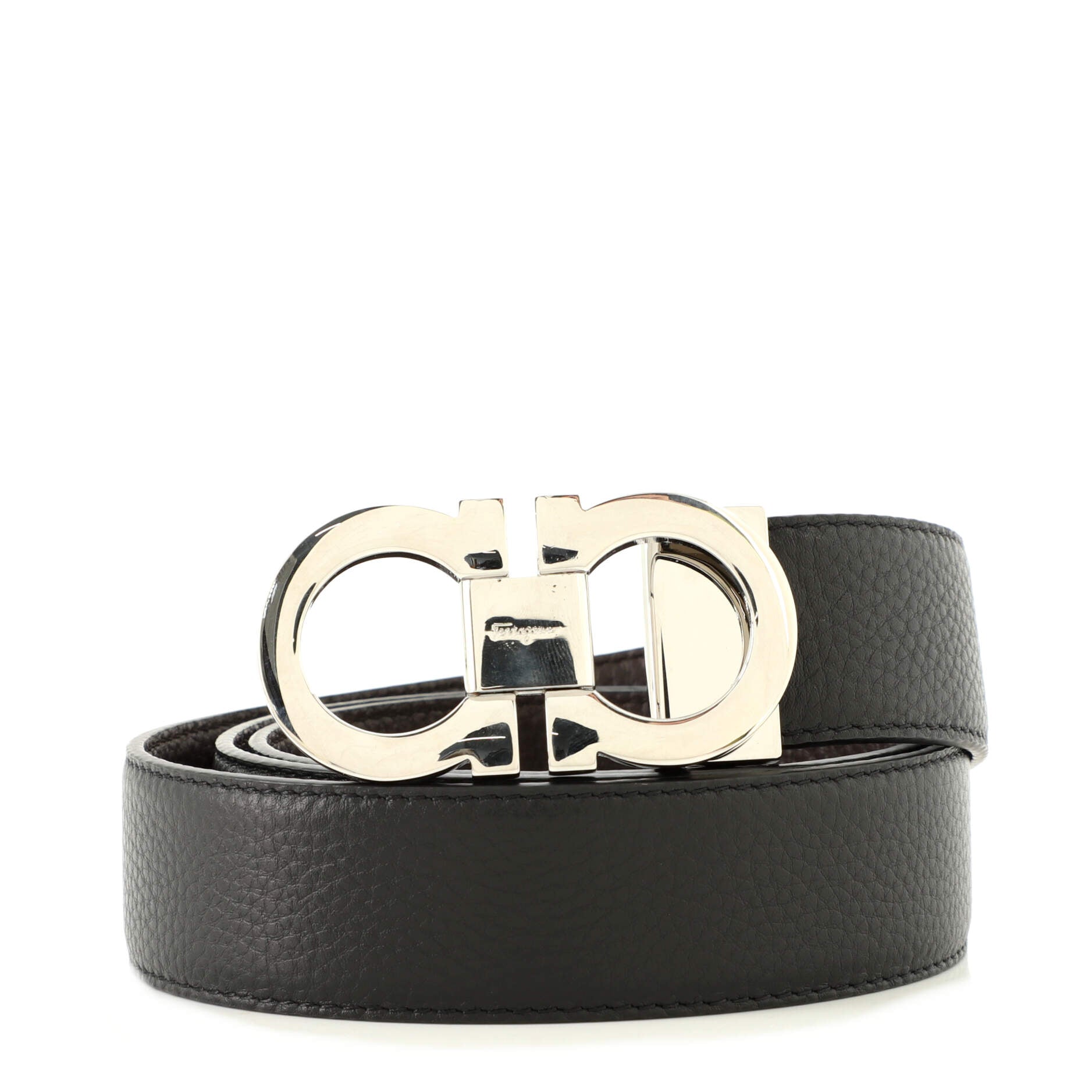 Gancini Reversible Belt Leather Wide 100