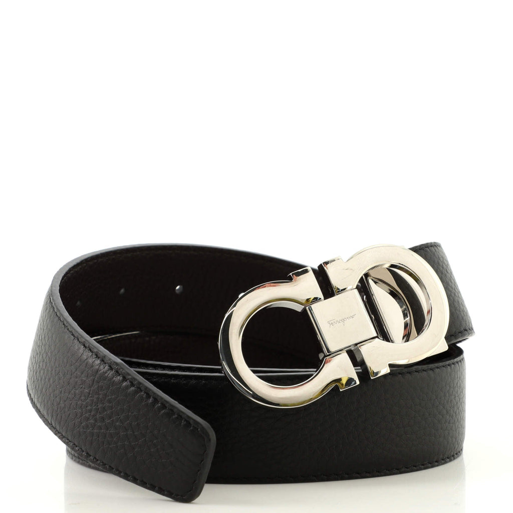 Gancini Reversible Belt Leather Wide 100