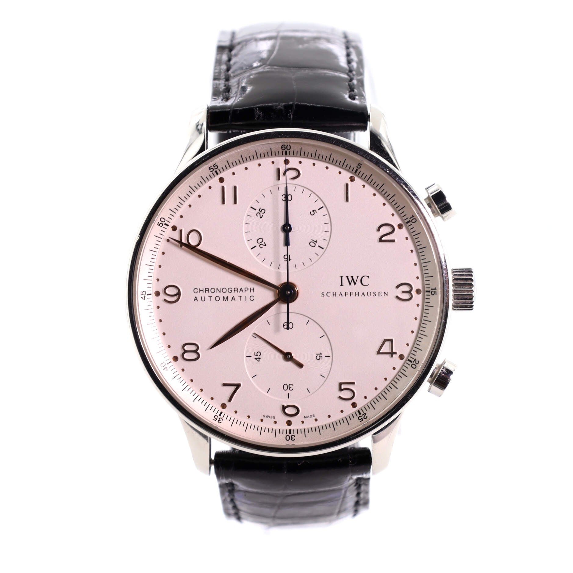 Portugieser Chronograph Automatic Watch Stainless Steel and Alligator 41