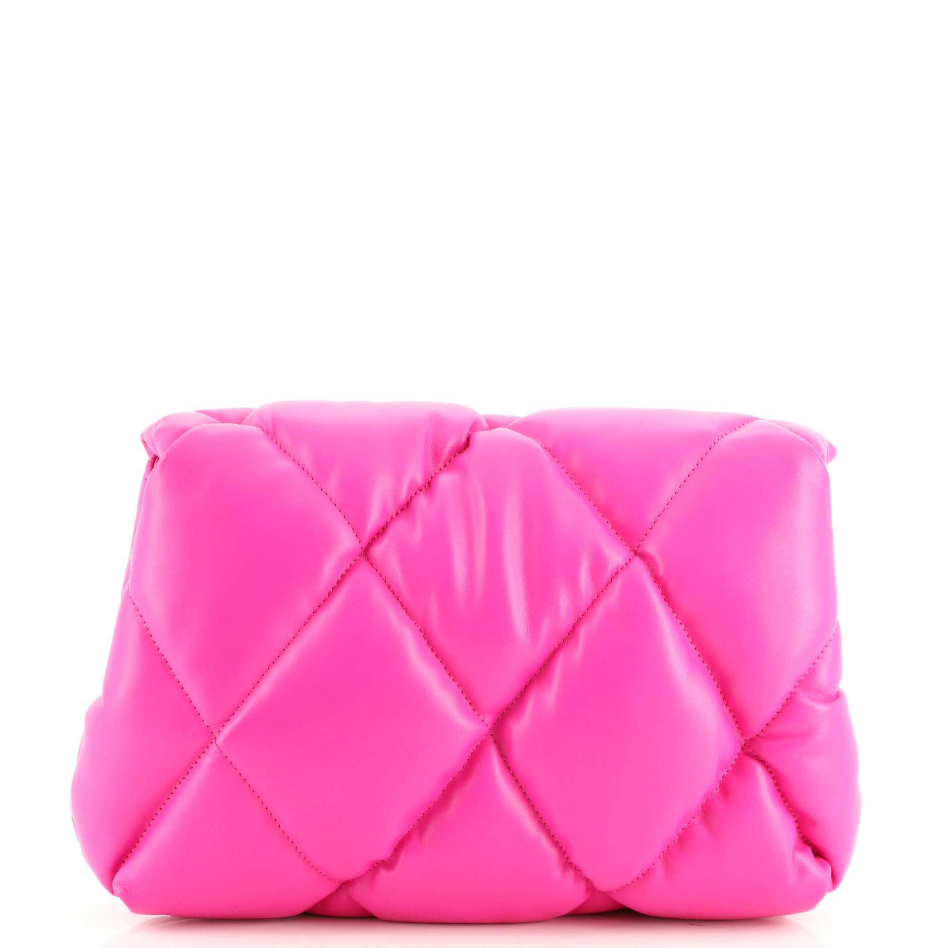 Touch Clutch Quilted Puffy Leather Small