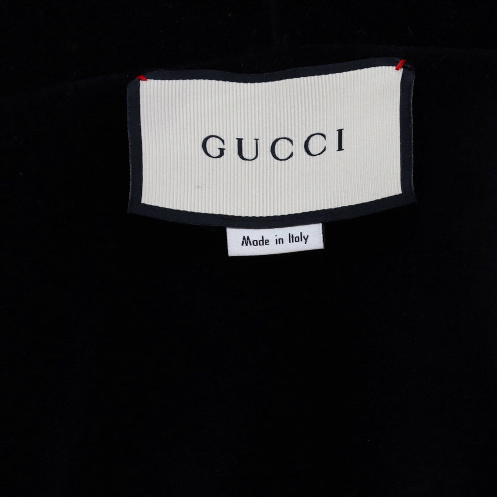 Men's Zip Up Hoodie Embroidered Velvet