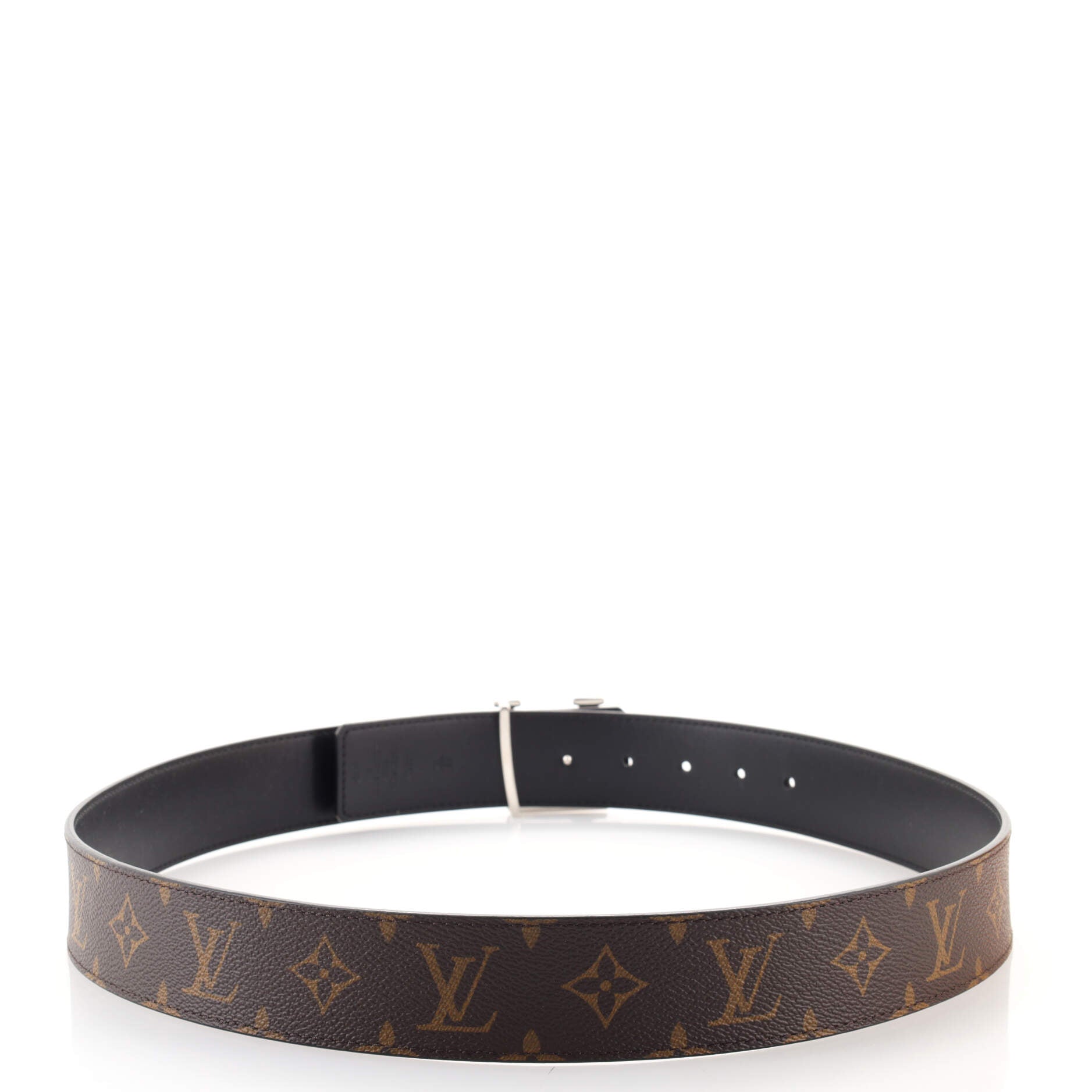 LV Initiales Reversible Belt Monogram Canvas and Leather Wide 95
