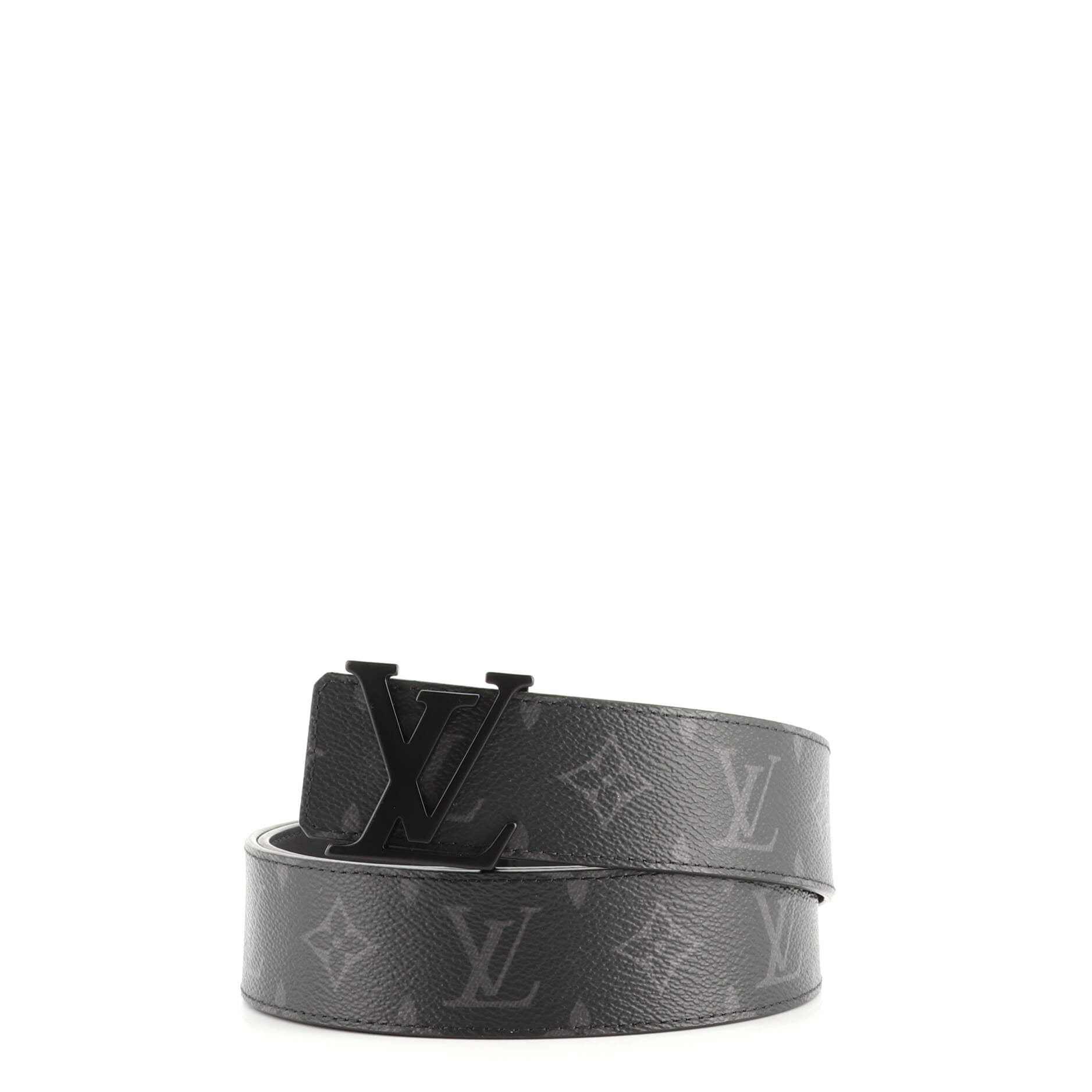 LV Initiales Matte Belt Monogram Eclipse Canvas Wide 100