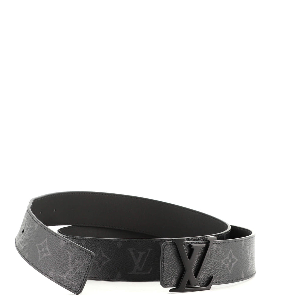 LV Initiales Matte Belt Monogram Eclipse Canvas Wide 100