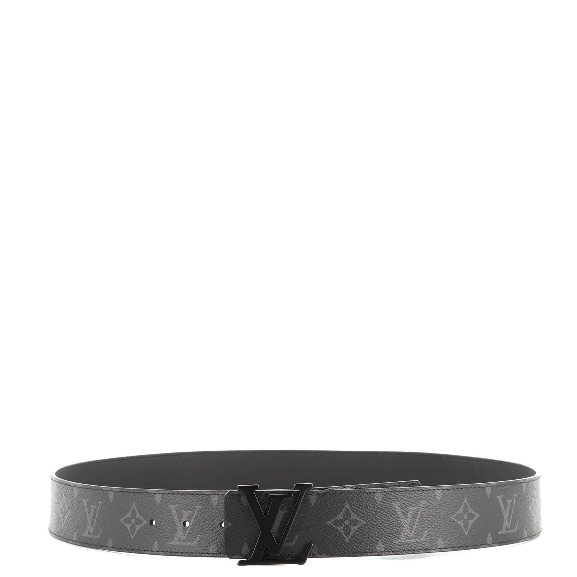LV Initiales Matte Belt Monogram Eclipse Canvas Wide 100