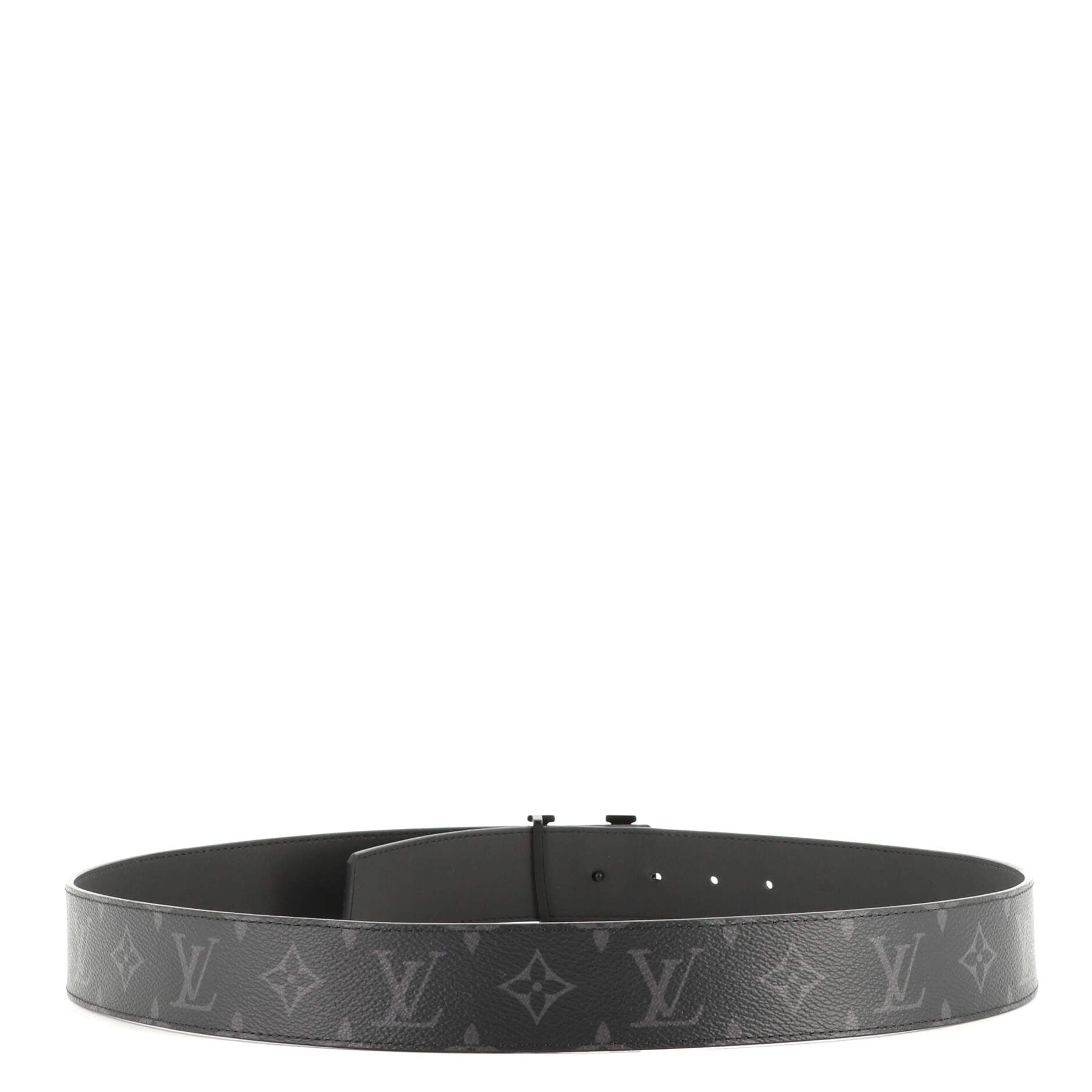 LV Initiales Matte Belt Monogram Eclipse Canvas Wide 100