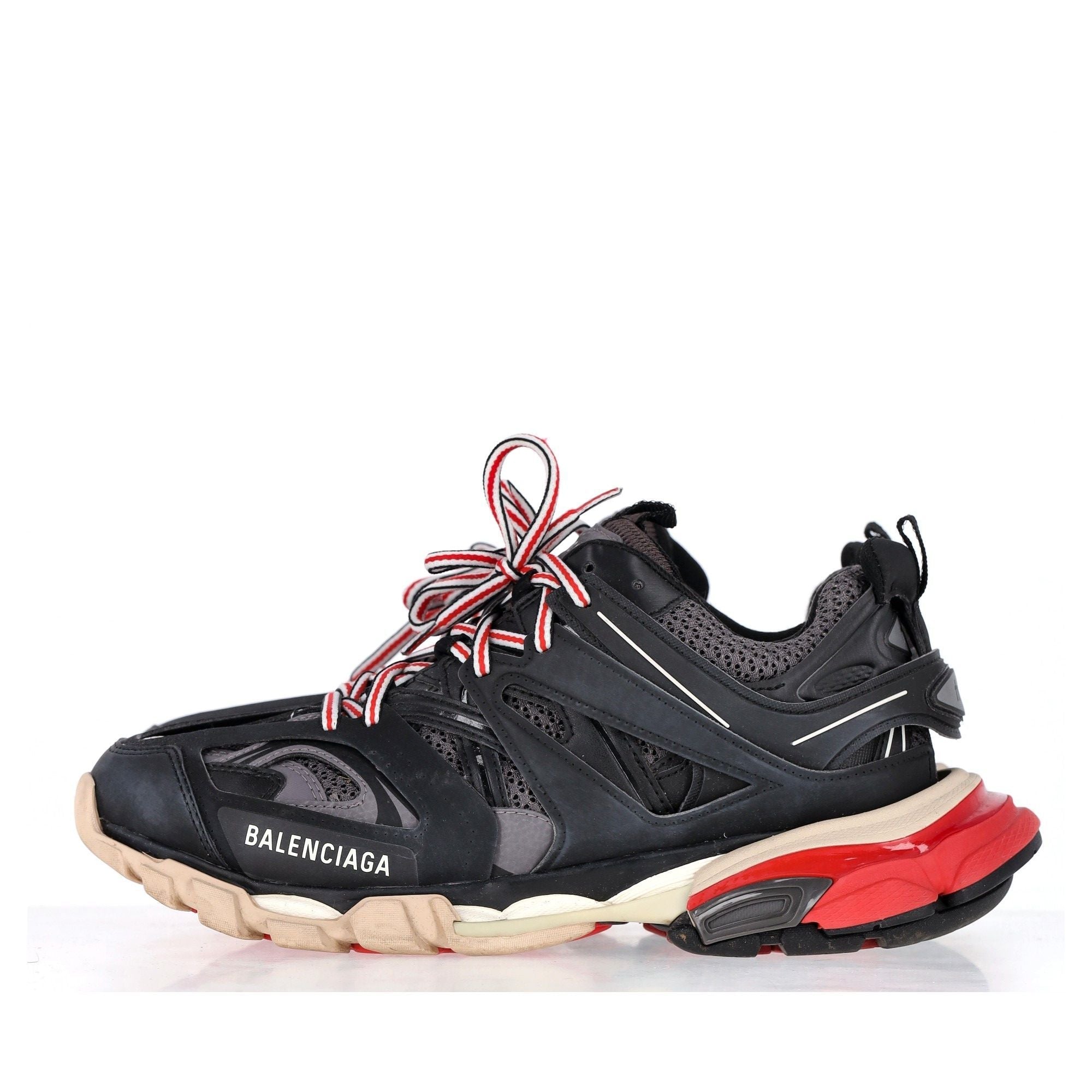 Women's Balenciaga Track Sneakers in Black Polyurethane