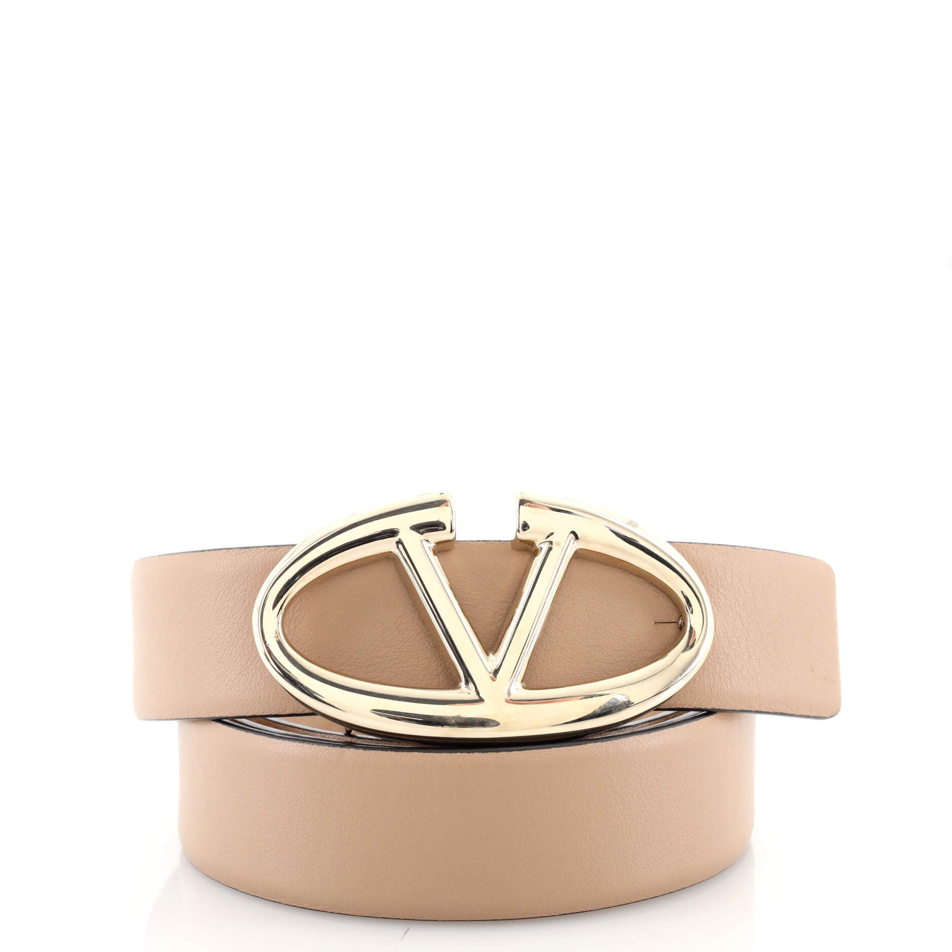 Logo Platino Belt Leather Medium 90