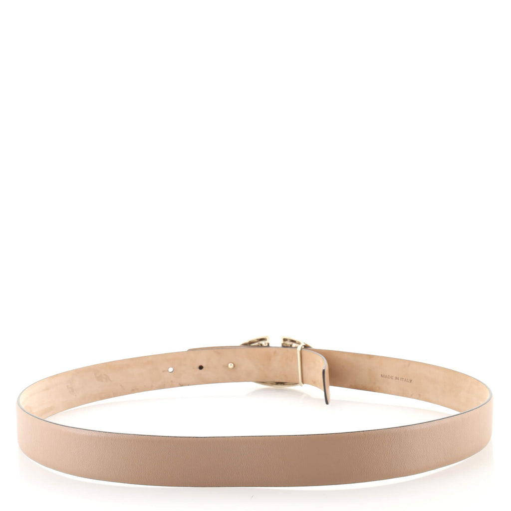 Logo Platino Belt Leather Medium 90