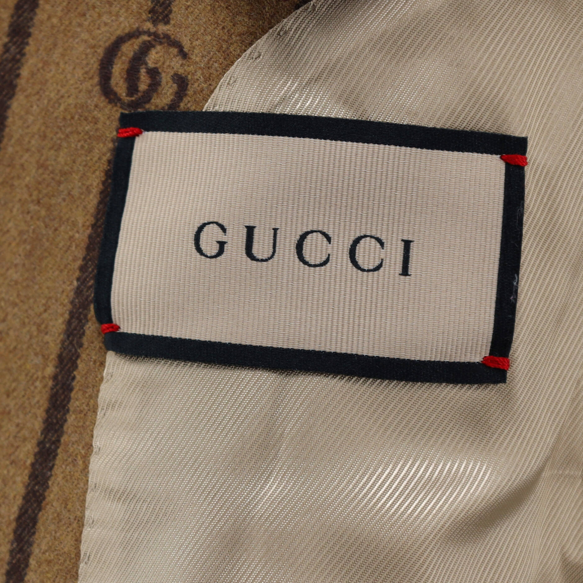 Men's Striped Double Breasted Blazer GG Wool
