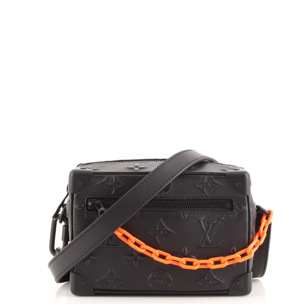 Soft Trunk Bag Monogram Seal Leather Mini