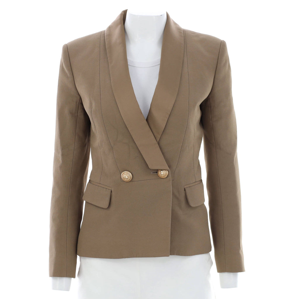Women's Double Breasted Blazer Viscose Blend