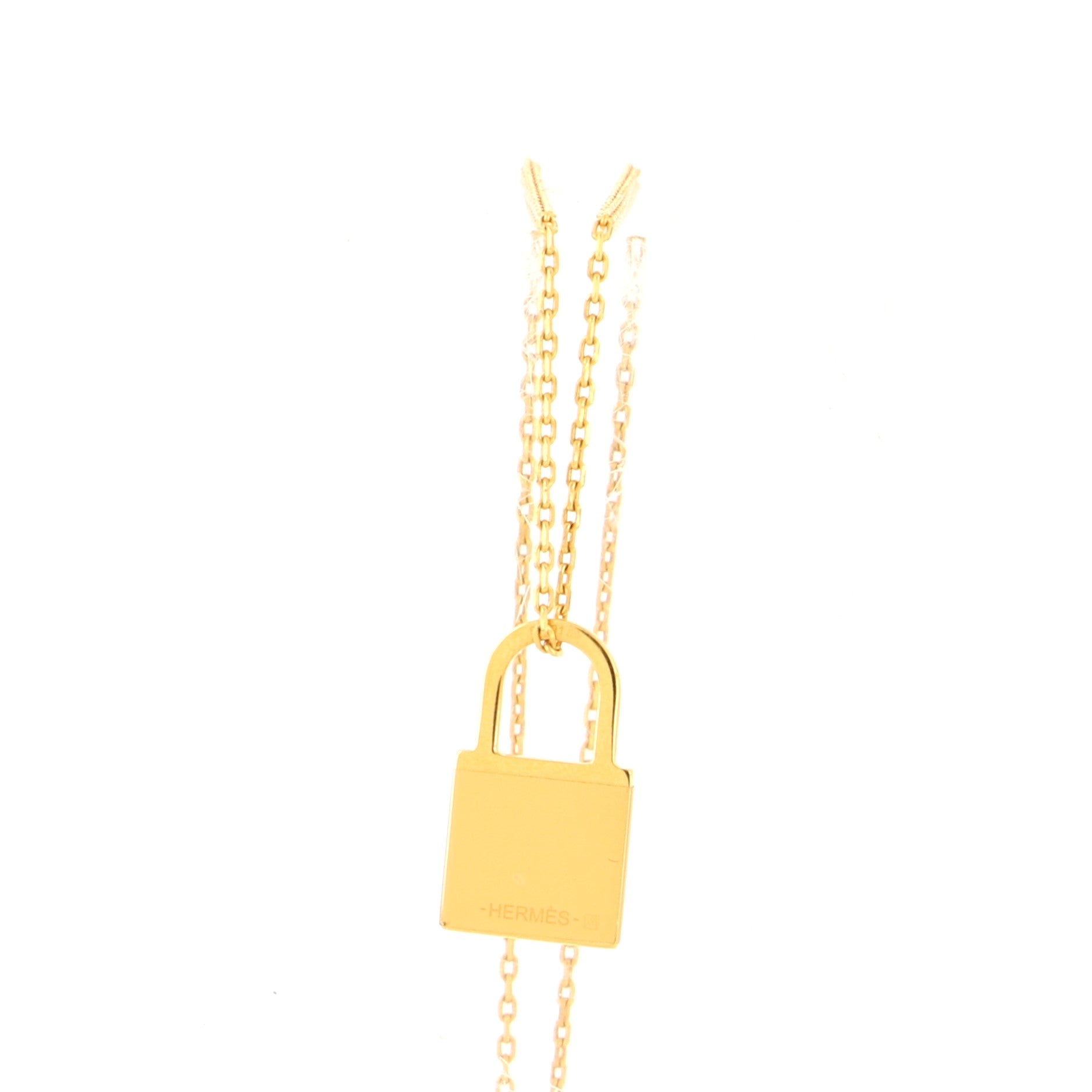 O'Kelly Pendant Necklace Metal and Leather Small