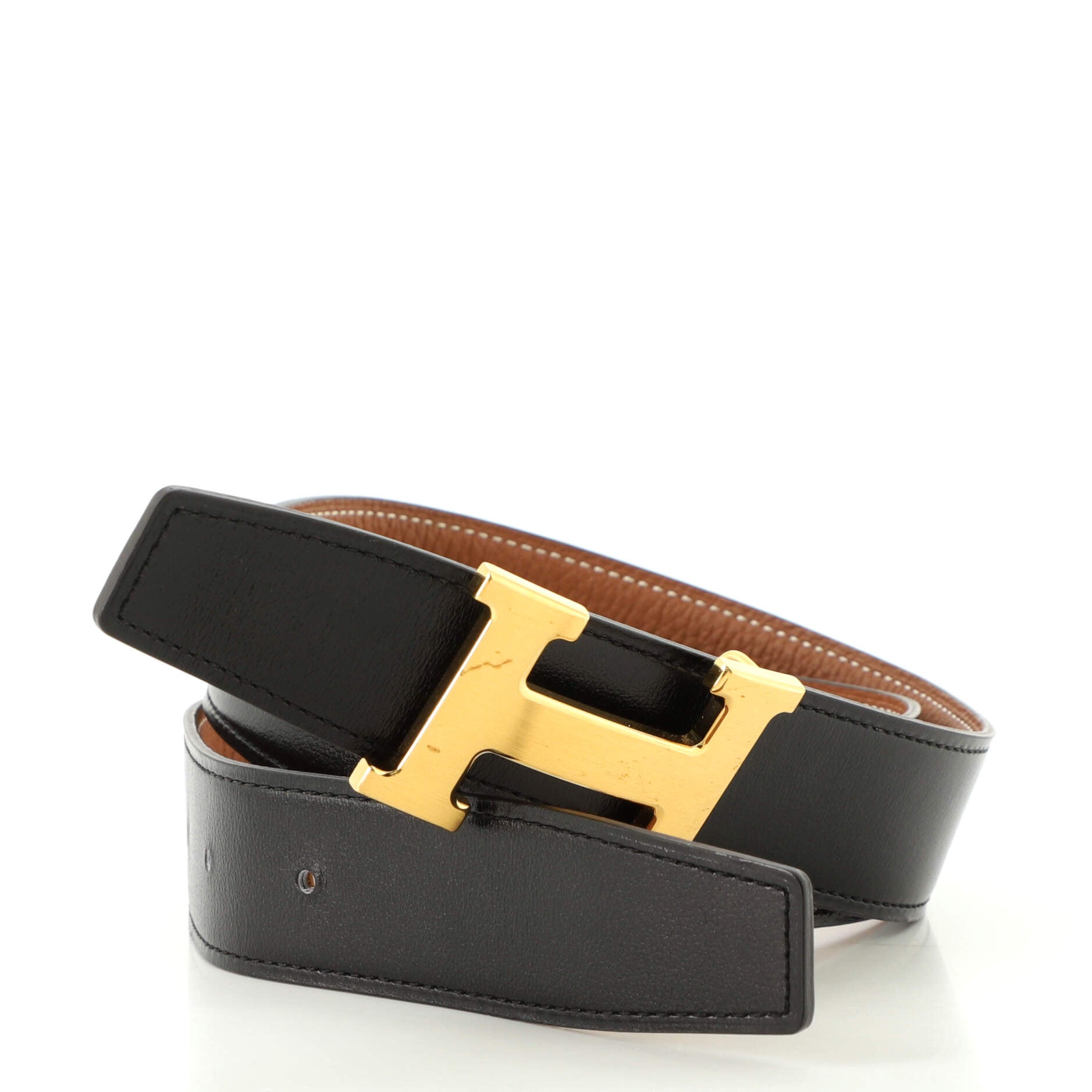 Constance Reversible Belt Leather Medium 75
