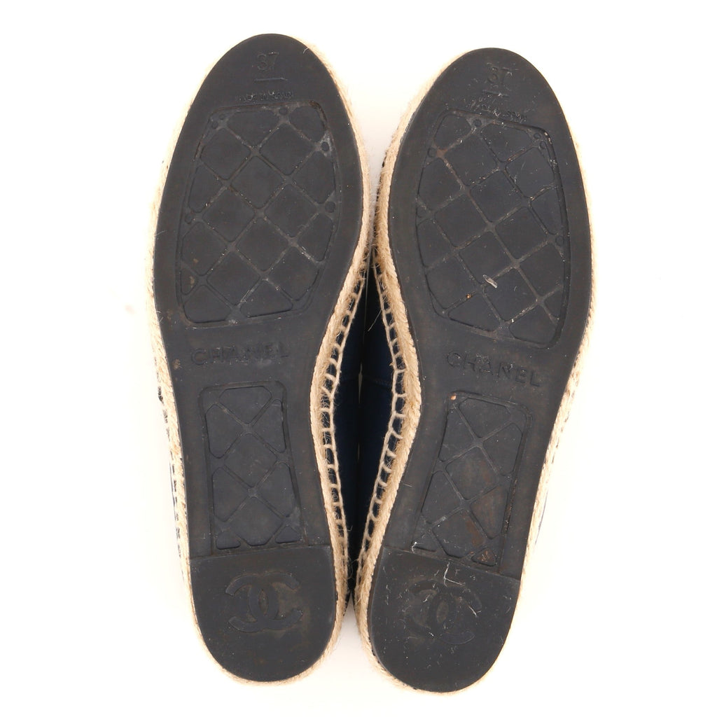 Women's CC Cap Toe Espadrilles Leather