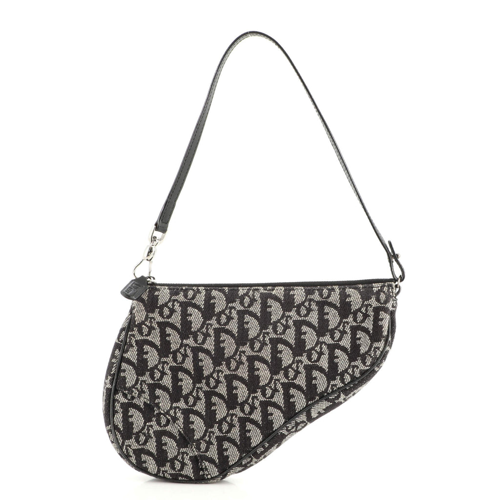 Vintage Saddle Bag Diorissimo Canvas Mini