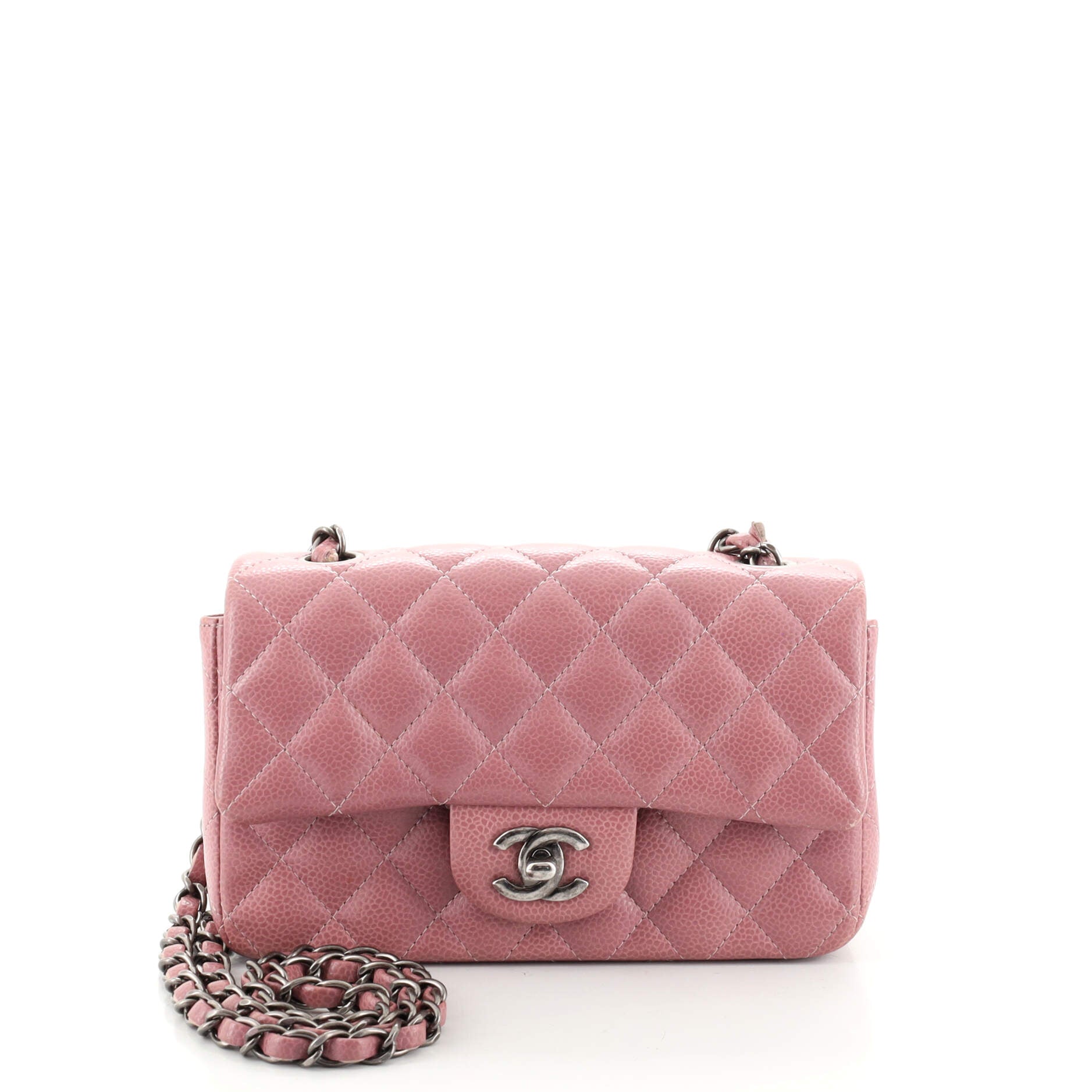 Classic Single Flap Bag Quilted Caviar Mini