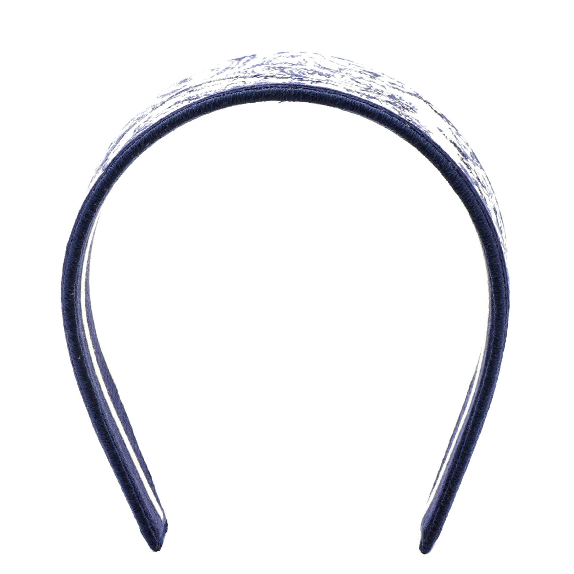 Toile de Jouy Headband Embroidered Canvas