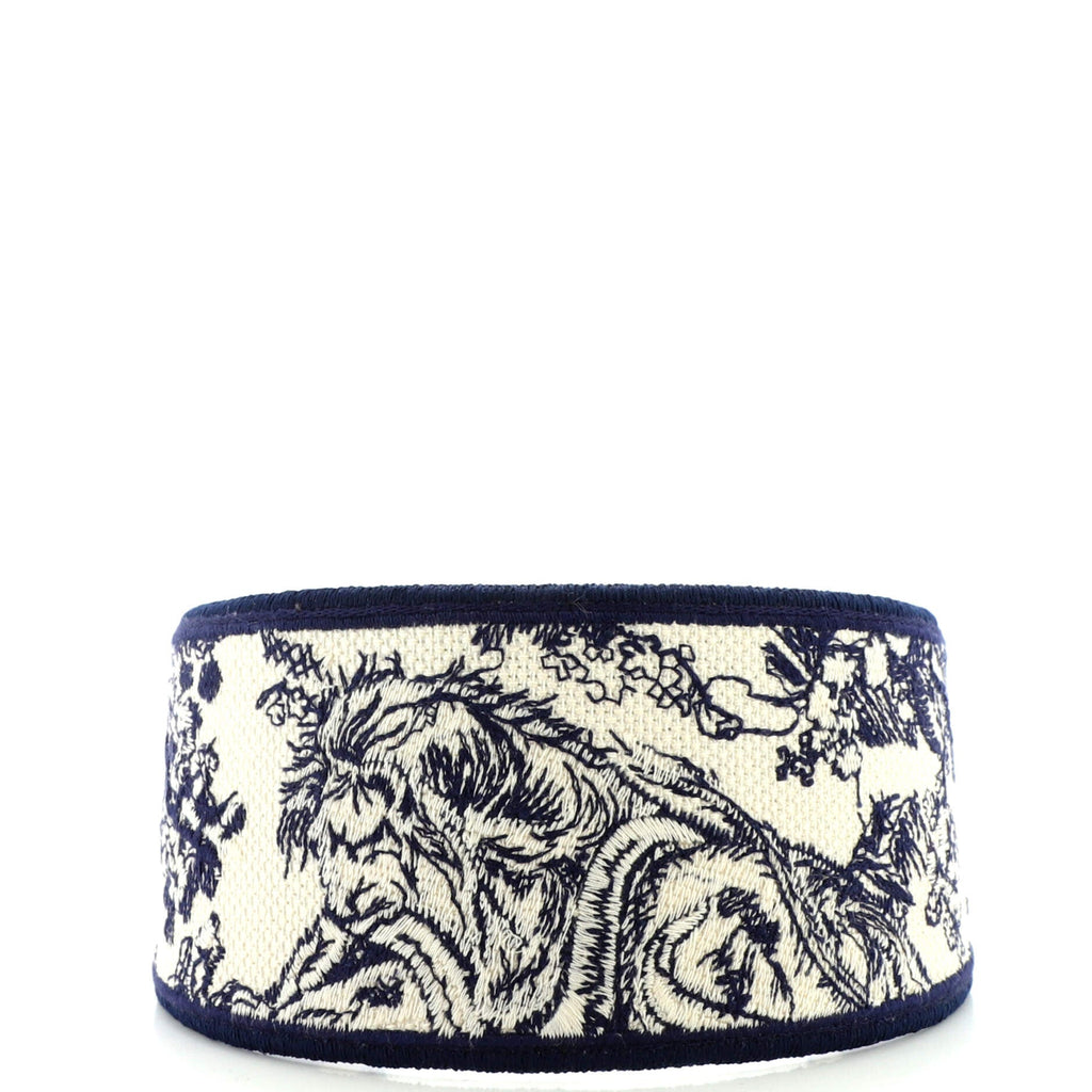 Toile de Jouy Headband Embroidered Canvas