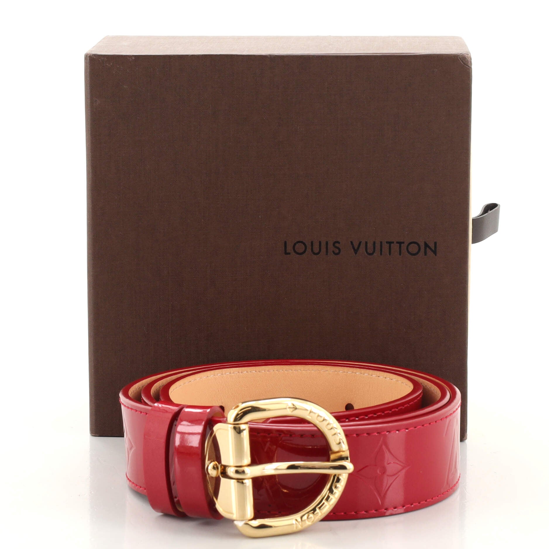 Ceinture Belt Monogram Vernis Medium 80