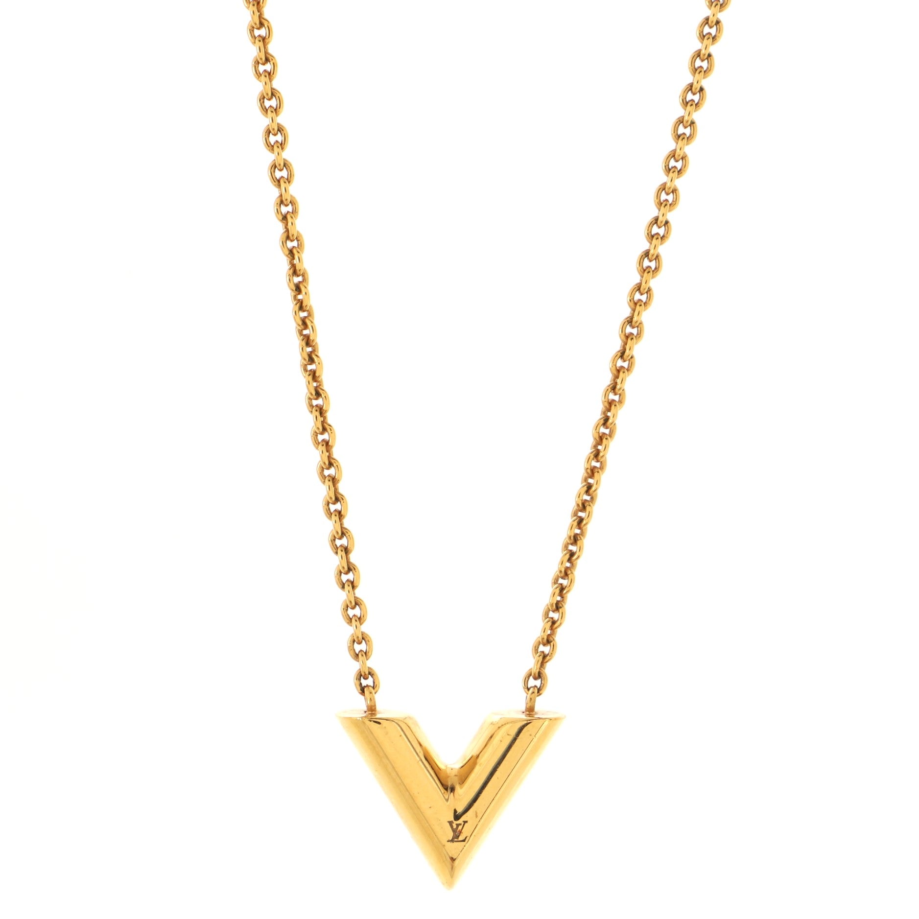 Essential V Necklace Metal