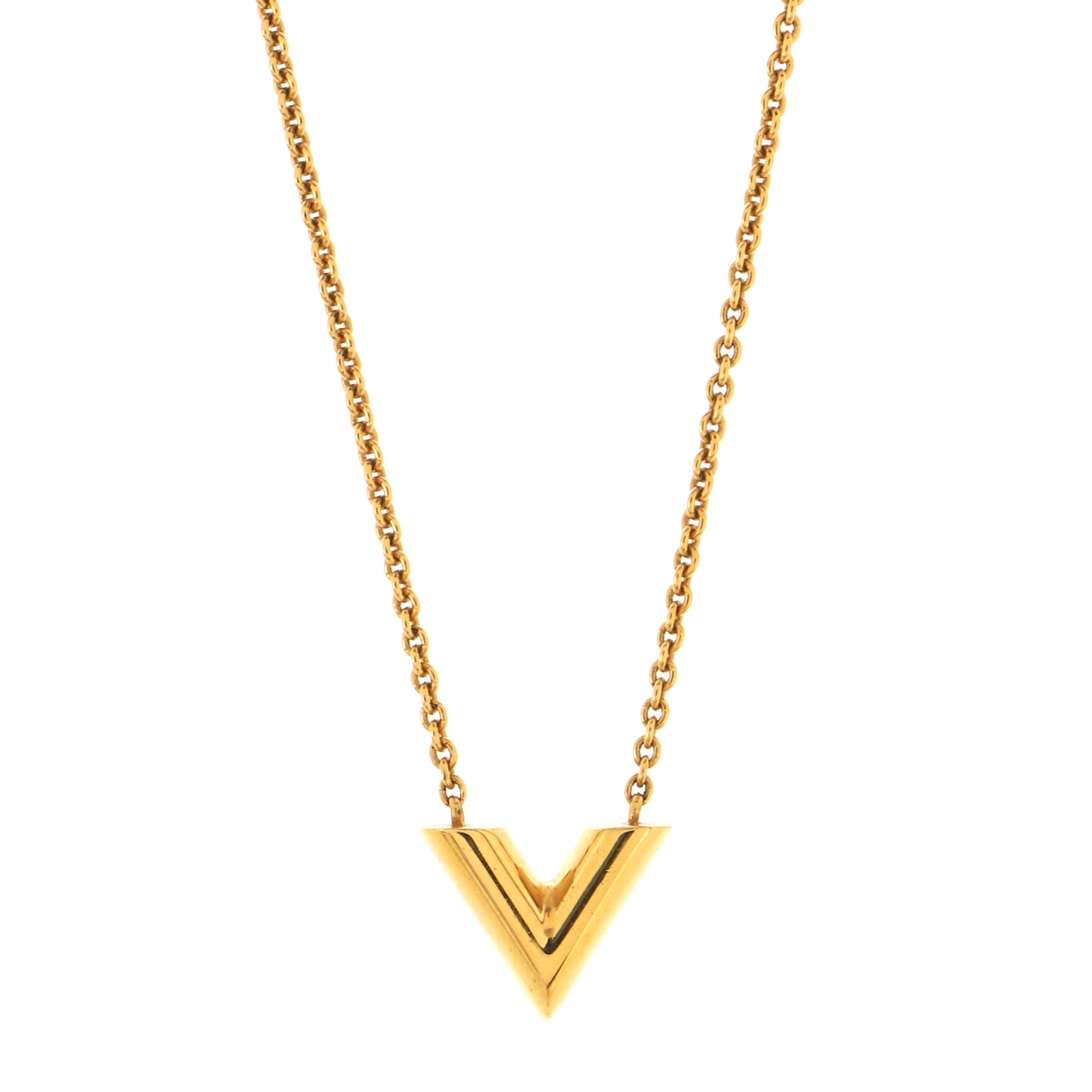 Essential V Necklace Metal