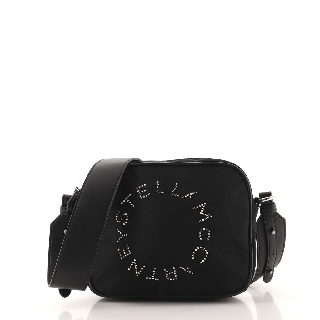 Logo Camera Bag Studded Nylon Mini