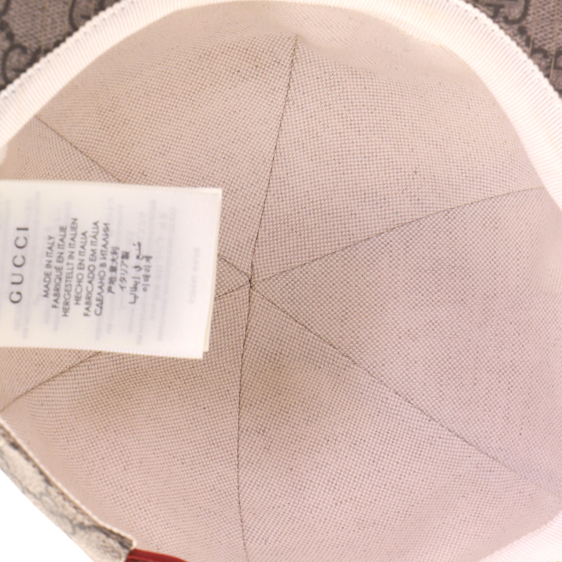 Baseball Cap Printed GG Coated Canvas Small