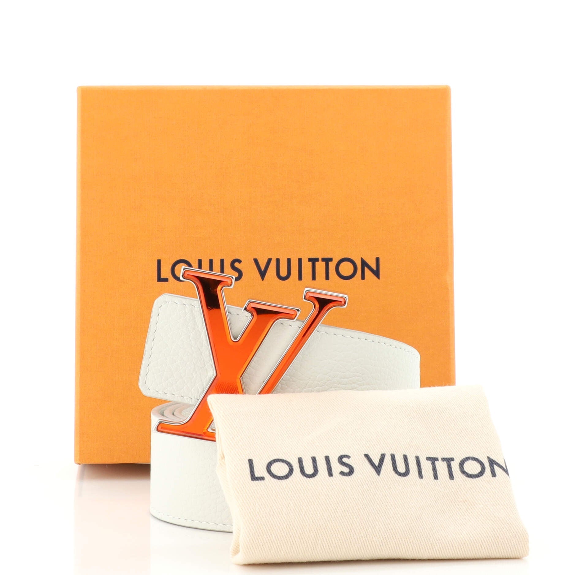 LV Prism Initiales Belt Leather Wide 90