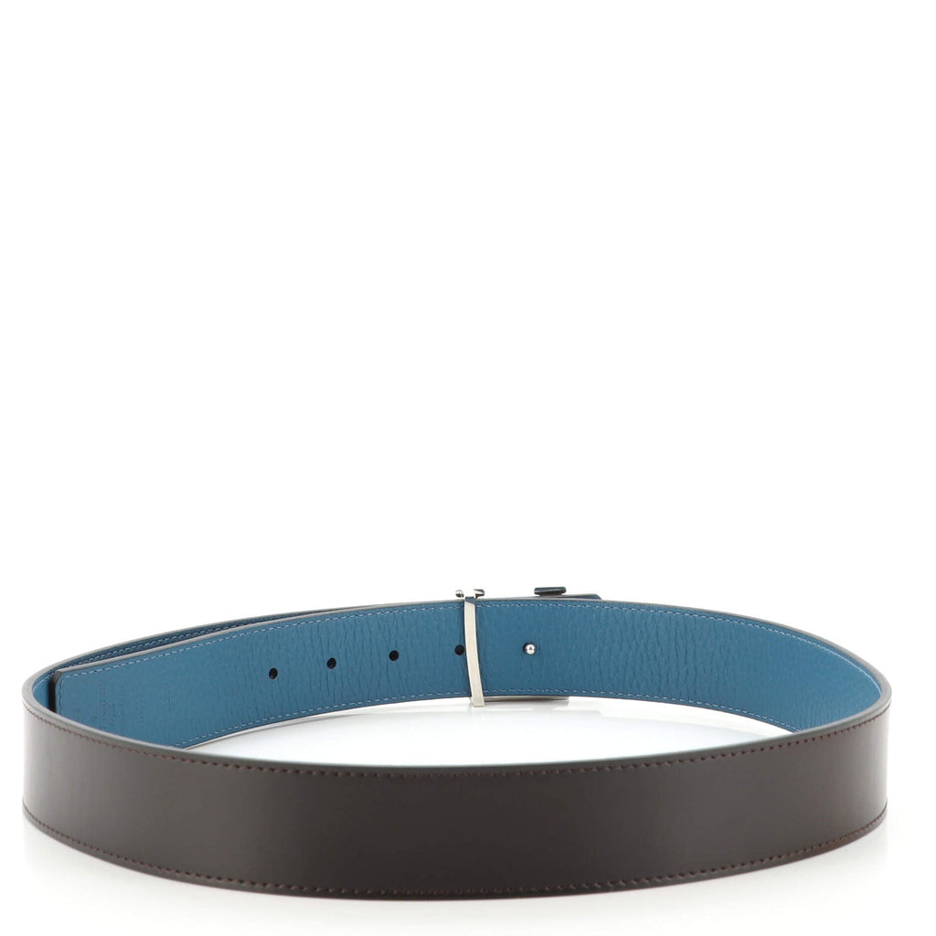 LV Crystals Initiales Reversible Belt Leather Wide 85