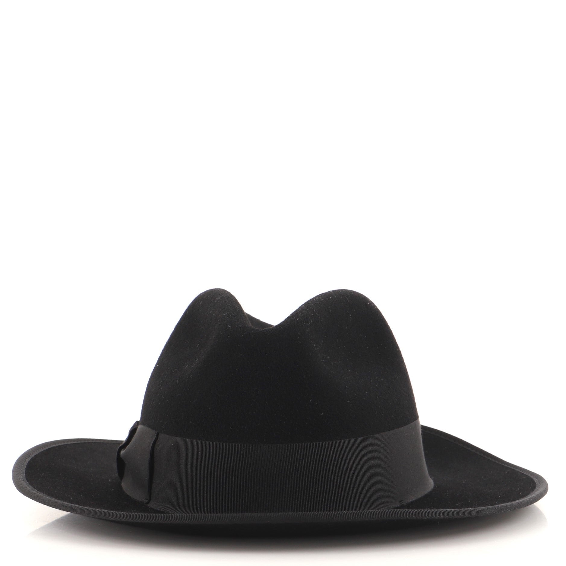 Bow Brim Hat Felt with Grosgrain Medium