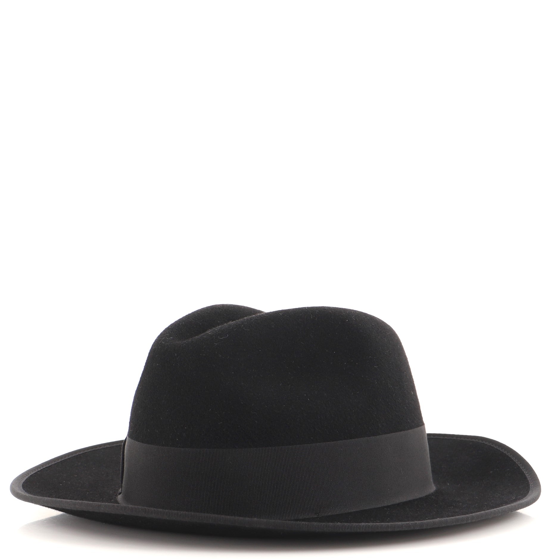Bow Brim Hat Felt with Grosgrain Medium