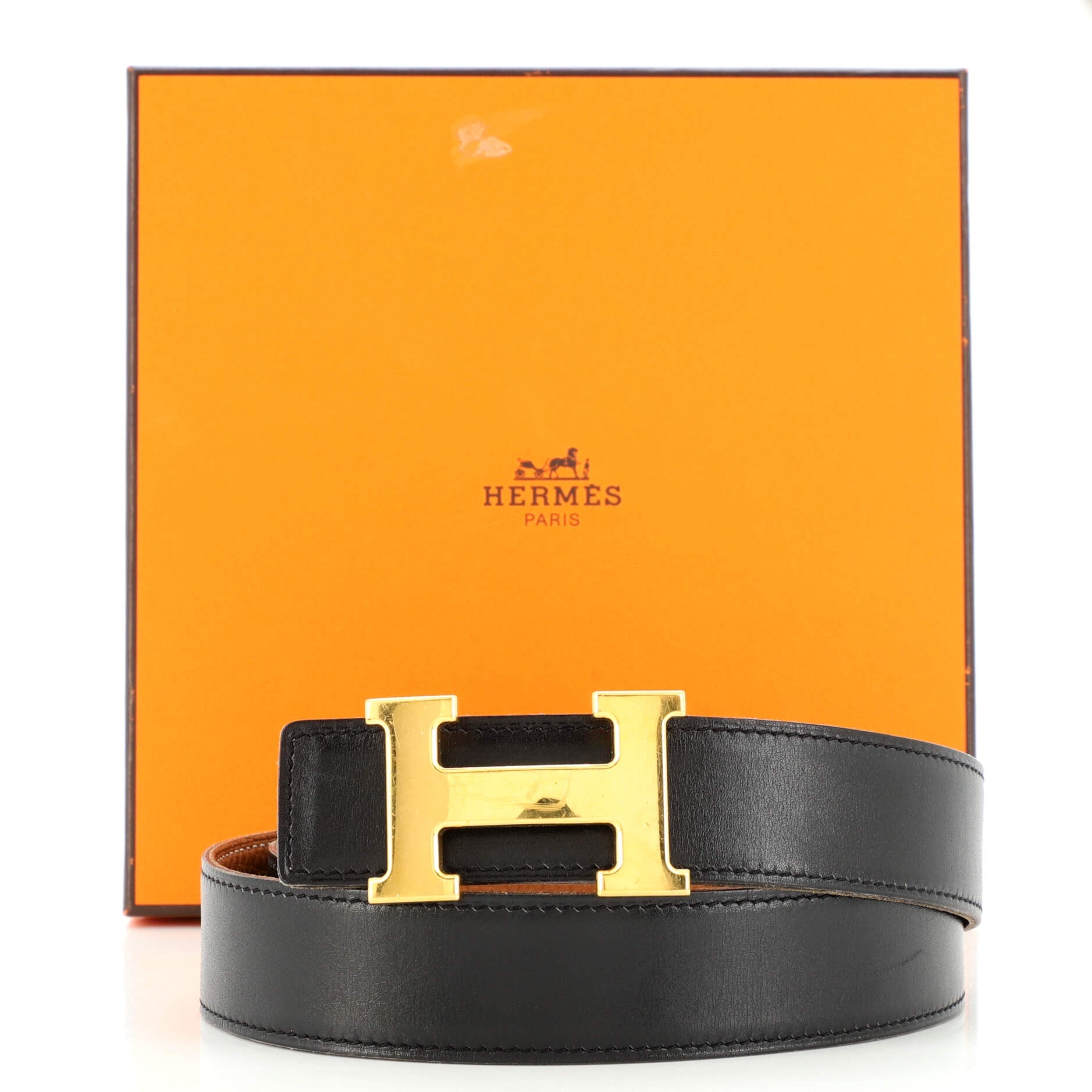 Constance Reversible Belt Leather Medium 80